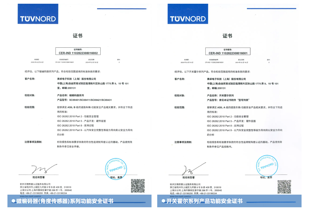 BV伟德官方网站 I 通过功能安全产品认证ISO26262